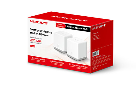 Router Mercusys Sistema Wi-Fi de malla para todo el hogar a 300 Mbps Halo S3 (2-pack)