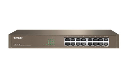 Conmutador Gigabit Ethernet de 16 puertos - Tenda - TEG1016D