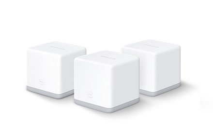 Router Mercusys Sistema Wi-Fi de malla para todo el hogar a 300 Mbps Halo S3 (3-pack)