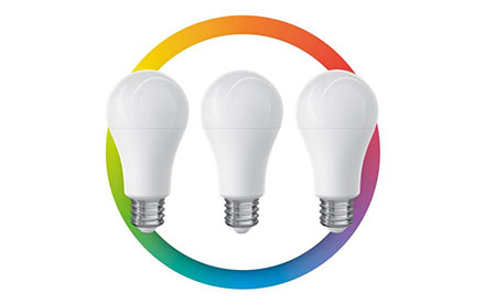 3 focos LED Wi-Fi multicolor, de 10 W - Steren - SHOME-120/3