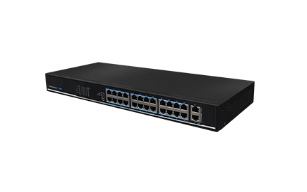 Switch / 24 Puertas / PoE / 100Mbps+2 uplink / UTEPO /SF26P-L