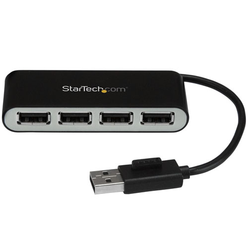  Concentrador Ladrón USB 2.0 de 4 Puertos con Cable Integrado - Hub Portátil USB 2.0 de 4 Puertos Alimentado por el Bus - Hub - Startech - ST4200MINI2