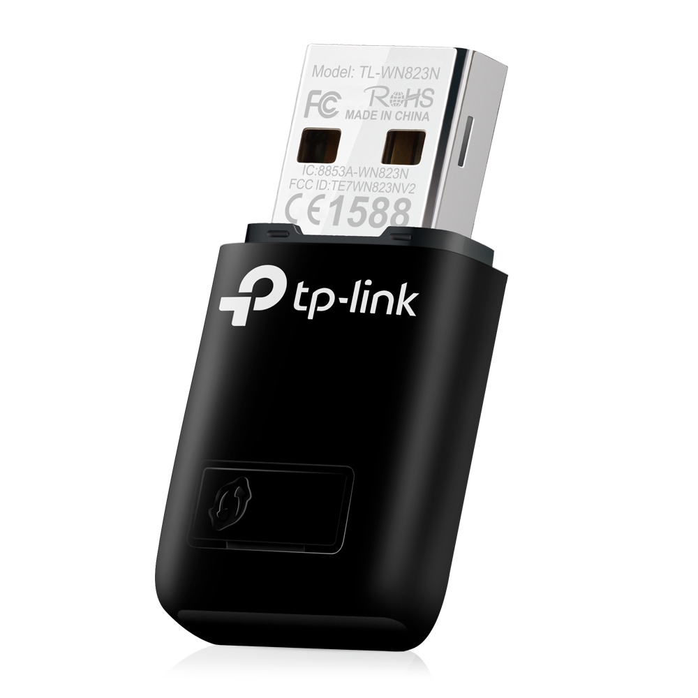 TP-LINK - Mini Adaptador USB Inalámbrico N de 300Mbps - TL-WN823N