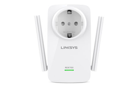 Extensor de red Wi-Fi de doble banda AC1200 AMPLIFY Linksys RE6700
