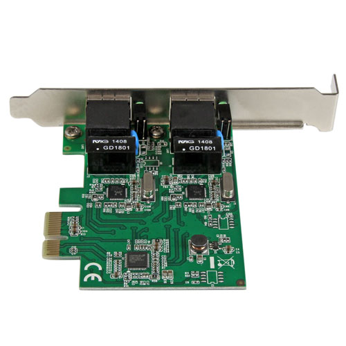  Adaptador Tarjeta de Red NIC PCI Express PCI-E de 2 Puertos Ethernet Gigabit - 2x RJ45 Hembra - Adaptador de red - Startech - ST1000SPEXD4